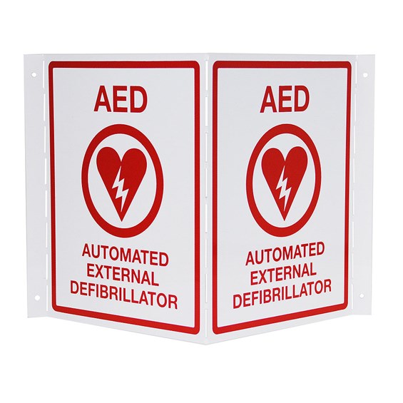 High Visibility 3D AED Wall Sign - Best Automated External Defibrillators from AED Professionals - Shop now at AED Professionals