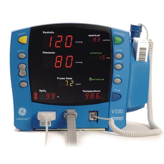 GE Healthcare Carescape V100 Vital Signs Monitor - Best Medical Devices from GE Healthcare - Shop now at AED Professionals