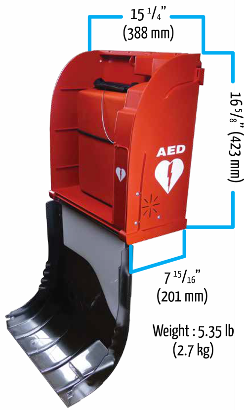 AIVIA 50 - Indoor basic AED wall cabinet - Best AED Cabinets from hd1py - Shop now at AED Professionals