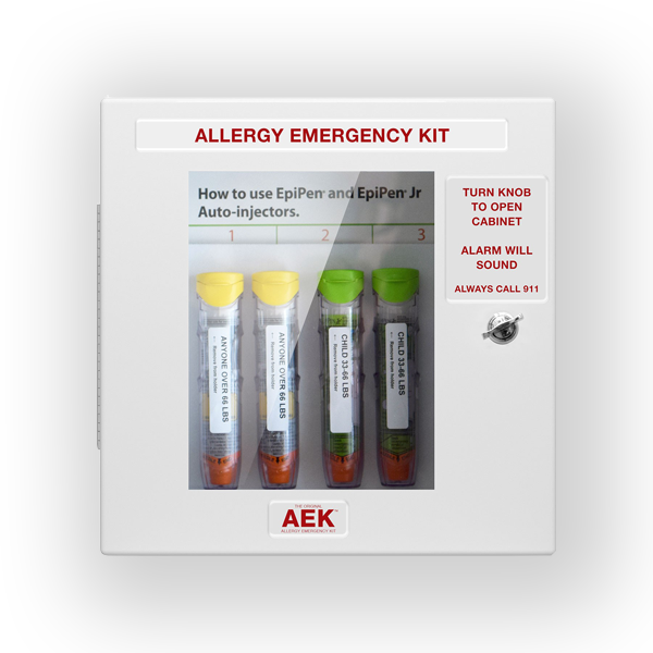 The Original Allergy Emergency Kit Non-Locking Cabinet with Door Alarm - Best Business & Industrial from AED Professionals - Shop now at AED Professionals