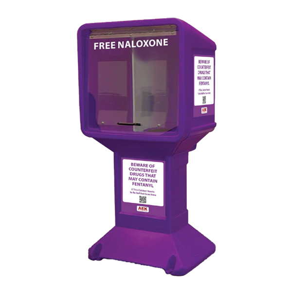 Free Standing Naloxone Distribution Box, Newspaper Stand Style - Best Business & Industrial from AED Professionals - Shop now at AED Professionals