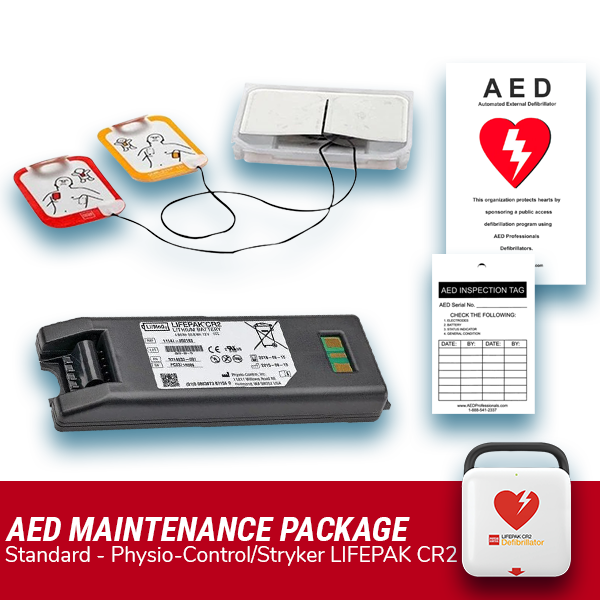 Physio-Control LIFEPAK CR2 AED Electrode Pad & Battery Maintenance Package - Best  from Physio-Control/Stryker - Shop now at AED Professionals
