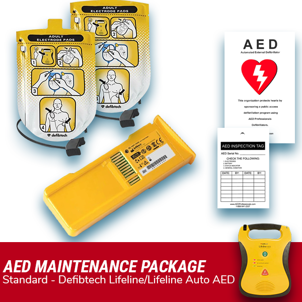 Defibtech Lifeline/Lifeline Auto AED Pad & Battery Maintenance Package - Best  from Defibtech - Shop now at AED Professionals