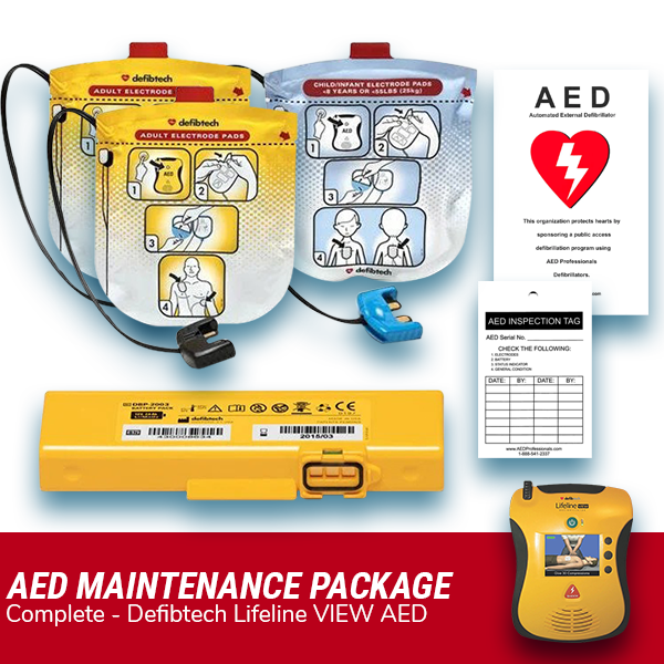 Defibtech Lifeline VIEW AED Pad & Battery Maintenance Pack - Best  from Defibtech - Shop now at AED Professionals