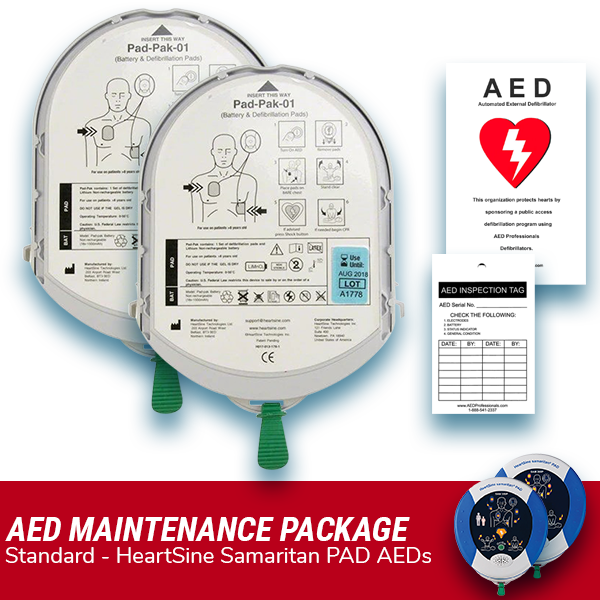 HeartSine Samaritan PAD AED Pad-Pak Maintenance Package - Best  from HeartSine - Shop now at AED Professionals