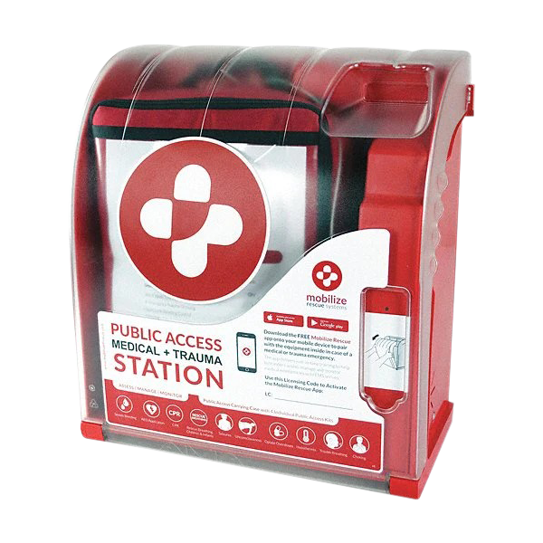 Wall Cabinet for Mobilize Rescue Systems Public Access Trauma Kit - Best Rescue Products from AED Professionals - Shop now at AED Professionals