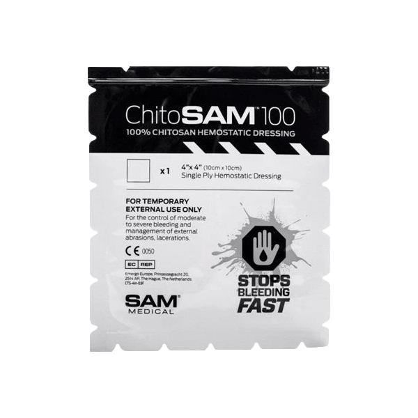 ChitoSAM 100 Blood Clotting Dressing, 4