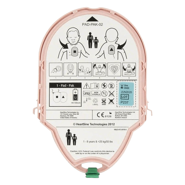 HeartSine Samaritan Pediatric AED Pad - Pak - AED Professionals