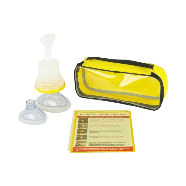 LifeVac Travel Kit choking rescue device with adult and pediatric masks