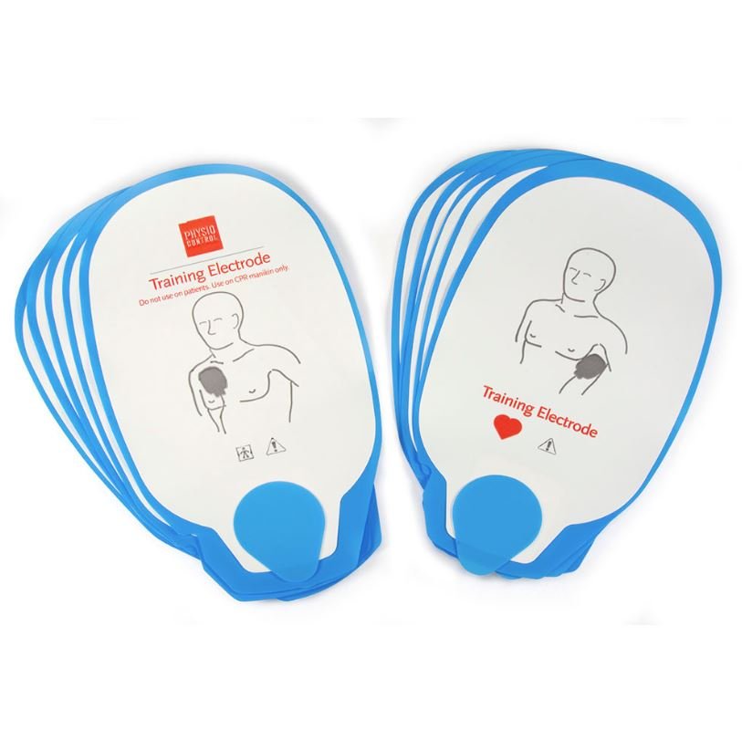 Physio - Control LIFEPAK 1000 Clip - On Training Electrodes, 5 Pairs - AED Professionals
