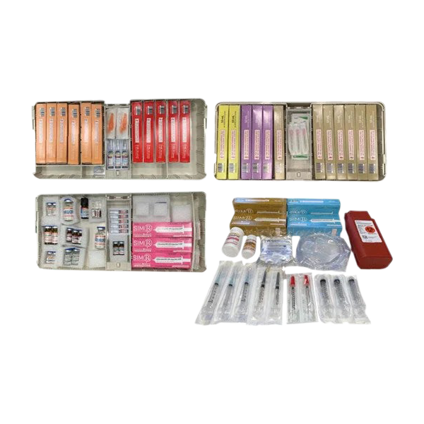 emergency drug tackle box SimLabSolutions Loaded Simulated Medication Box